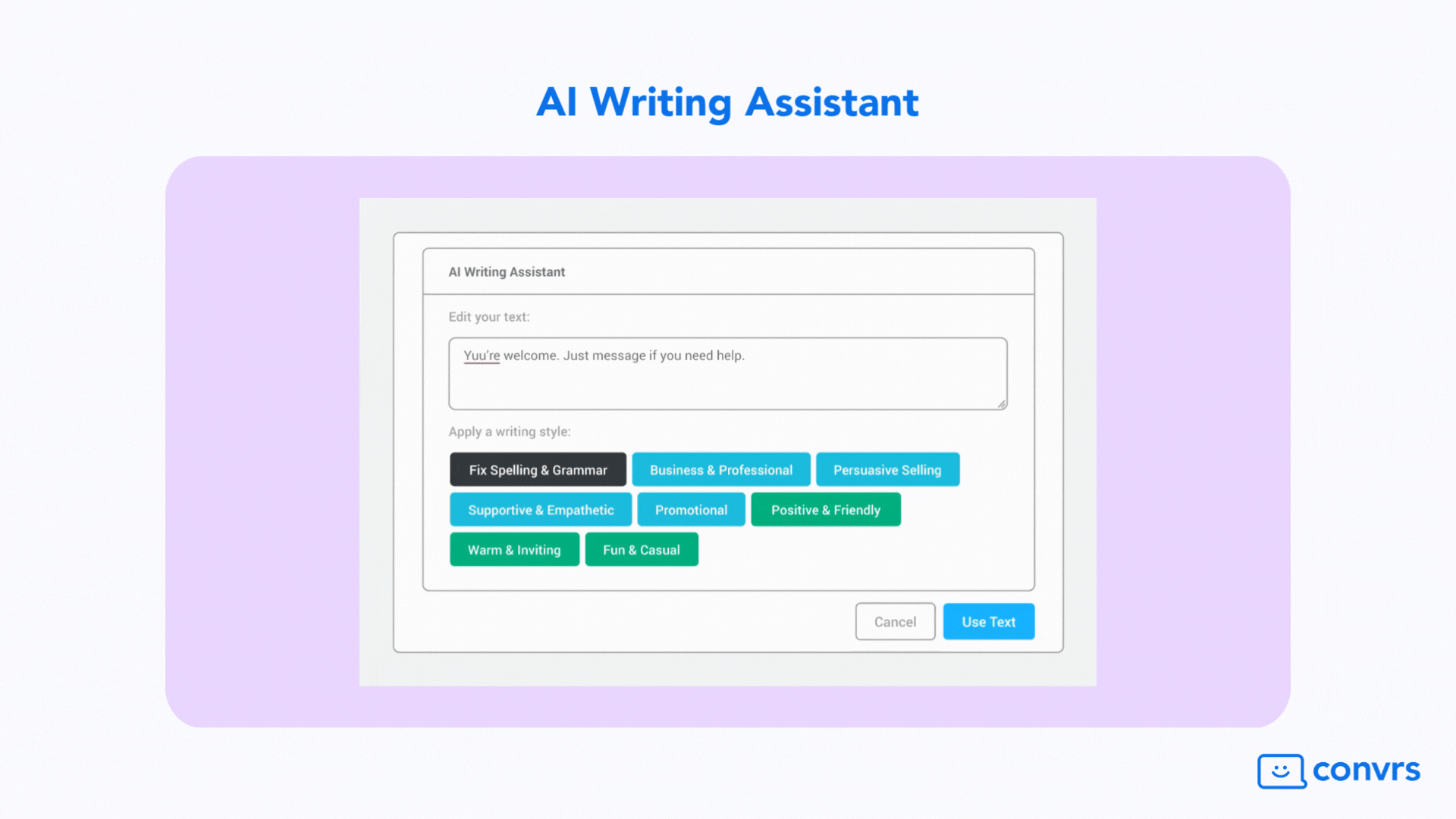 AI Writing Assistant for Re-engagement to increase conversion rates and reduce customer acquisition costs